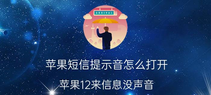 苹果短信提示音怎么打开 苹果12来信息没声音？